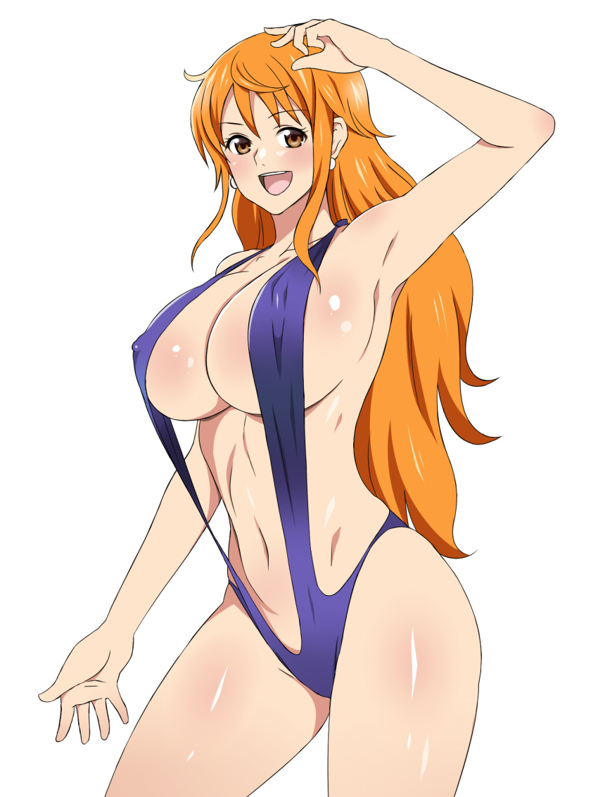 女の子1人 女の子1人 巨乳 乳房 茶色の目 女性フォーカス 女性のみ 影武者 成熟した女性 ナミ ワンピース オレンジヘア ソロ女性 ソロフォーカス タグメ