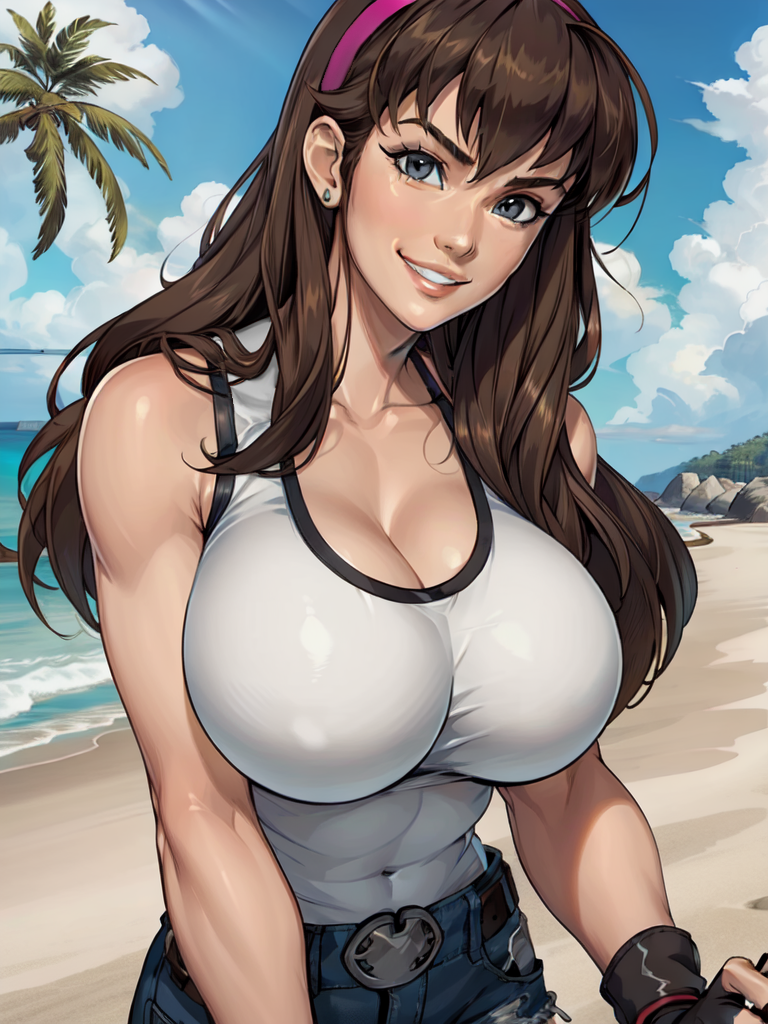 1女の子 AI_生成された 魅力的な アスレチック_女性 ビーチ 巨乳 青い空 茶色の髪 デッドオアアライブ デッドオアアライブ2 デッドオアアライブ3 デッドオアアライブ4 デッドオアアライブ5 デッドオアアライブ6 デッドオアアライブエクストリーム デッドオアアライブエクストリーム2 デッドオアアライブエクストリーム3 デッドオアアライブエクストリーム3 フォーチュン デッドオア_ alive_xtreme_beach_volleyball Dead_or_alive_xtreme_venus_vacation フィット_女性用ヘアバンド hitomi hitomi_(doa) ジーンズ ソクライド タンクトップ テクモ