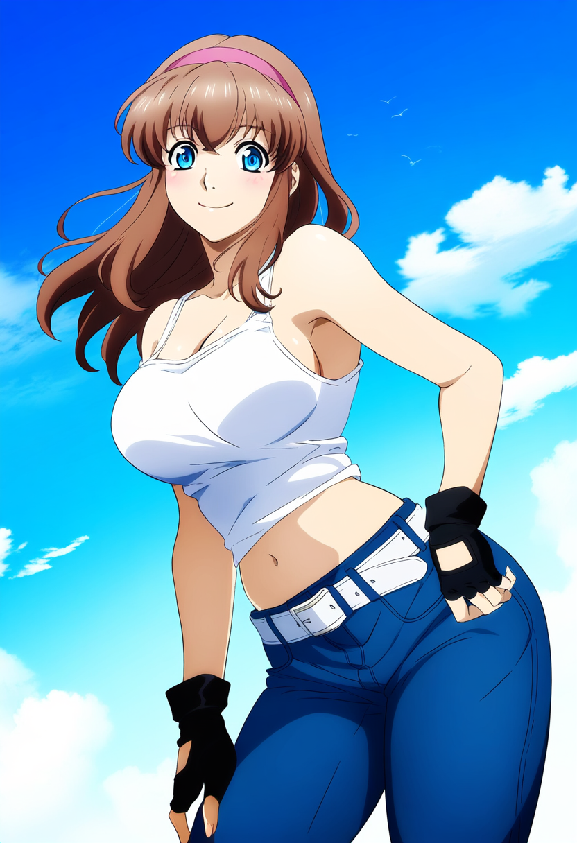 1女の子 正確なアート スタイル 魅惑的な巨乳 青い目 茶色の髪 デッドオアアライブ デッドオアアライブ2 デッドオアアライブ3 デッドオアアライブ4 デッドオアアライブ5 デッドオアアライブ6 デッドオアアライブエクストリーム デッドオアアライブエクストリーム2 デッドオアアライブエクストリーム3 デッドオアアライブエクストリーム3 フォーチュン デッドオアアライブ_ xtreme_beach_volleyball Dead_or_alive_xtreme_venus_vacation ドアスキ フィンガーレス グローブ ヒトミ hitomi_(doa) ジーンズ ポーズ タンクトップ テクモ
