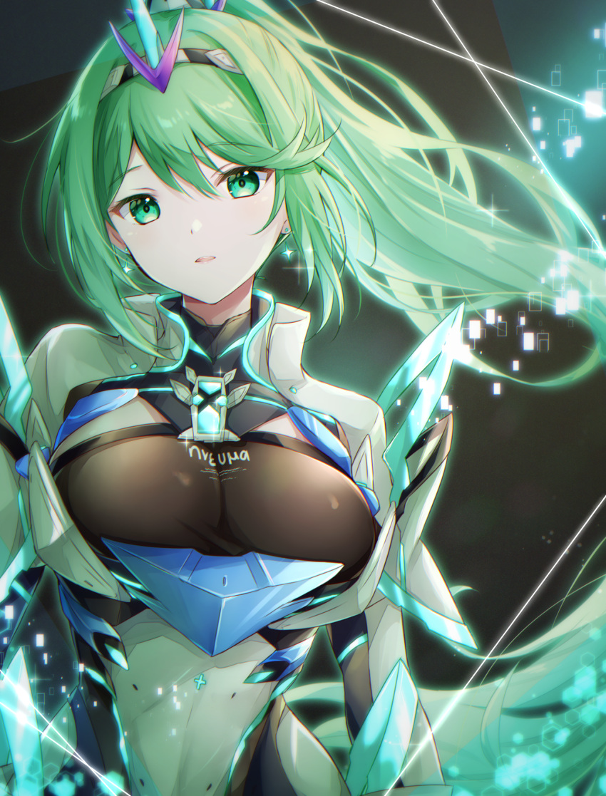 1女の子 1女の子 魅力的な鎧 大きな胸 胸のジュエル 胸の谷間 コアクリスタル (ゼノブレイド) ダングルイヤリング ドロップイヤリング イヤリング 宝石 ギリシャ文字 緑の目 緑の髪 髪飾り かぶと 高解像度のジュエリー ロングヘア ビューアー ネオントリム ニンテンドー プニューマ (ゼノブレイド) ポニーテール スイープ前髪 ティアラ ui_frara ベリーロングヘア ゼノブレイド_ (シリーズ) ゼノブレイド_クロニクルズ_2