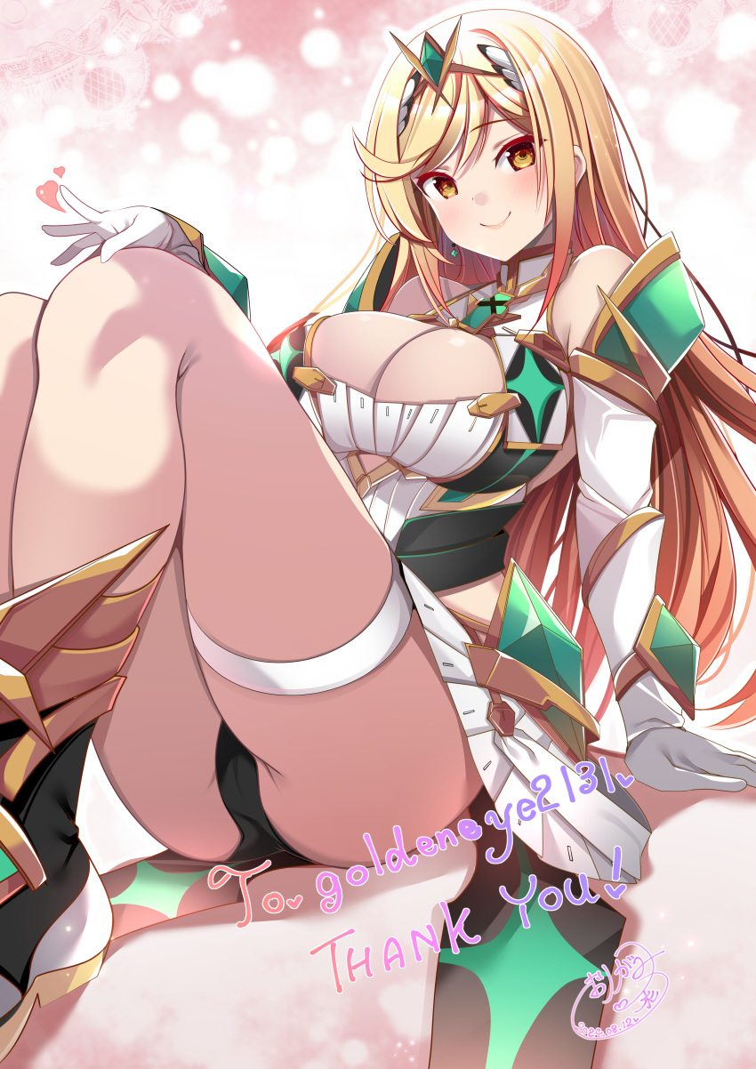 1人の少女 不条理な解像度 アームサポート 裸の脚 裸の肩 大きな胸 黒いパンティー 金髪 ブーツ 胸の宝石 胸の谷間 閉じた口 取り外した袖 ドレス イヤリング 肘当て 手袋 ヘッドピース 高解像度の宝石 膝を上げる 脚 長い髪 見る人を見る マイクロドレス ミスラ 折り紙アヤ パンティー パンティショット 笑顔 前髪を流す 太もも ティアラ 下着 非常に長い髪 白いドレス ゼノブレイド(シリーズ) ゼノブレイドクロニクル2 黄色い目