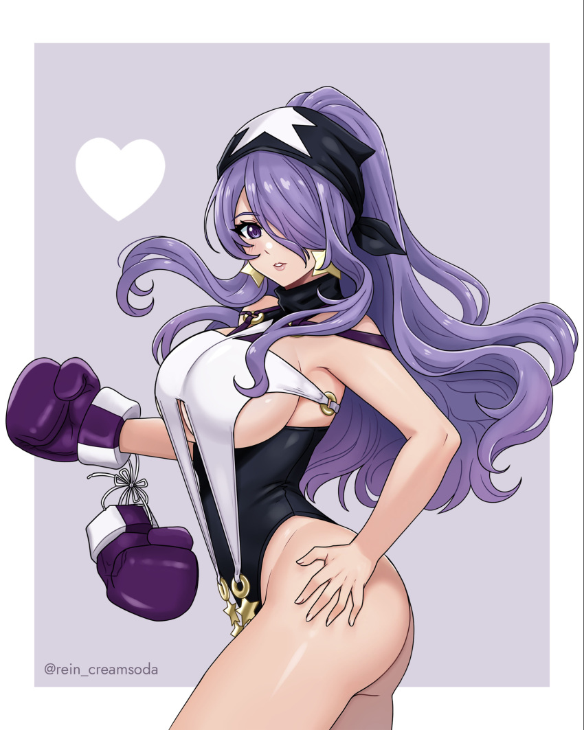 女の子1人 不条理な解像度 魅惑的な代替コスチューム 巨乳 ボクシング ボクシンググローブ カミラ(ファイアーエムブレム) コミッションイヤリング ファイアーエムブレム ファイアーエムブレムフェイト ヘアーオーバーワンアイ ハイレゾジュエリー レオタード ロングヘアー ビューアー 任天堂 パープルアイズ パープルヘアー レインクリームソーダ スター(シンボル) スターイヤリング アンダーブーブ ウェーブのかかった髪